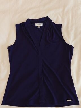 Calvin Klein Sleeveless Deep V-Neck